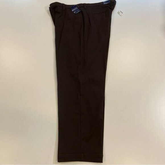 Pennington trouser pants Plus size brown stretch NWT straight leg Chicago size28 - Picture 7 of 9